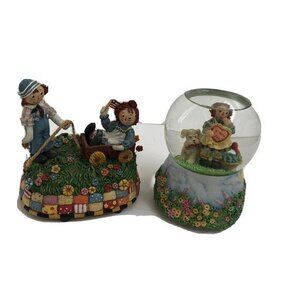 Music Box Water Globes Close to you Let me call you sweet heart harvest 2Lots